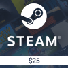 Steam Wallet 25 US