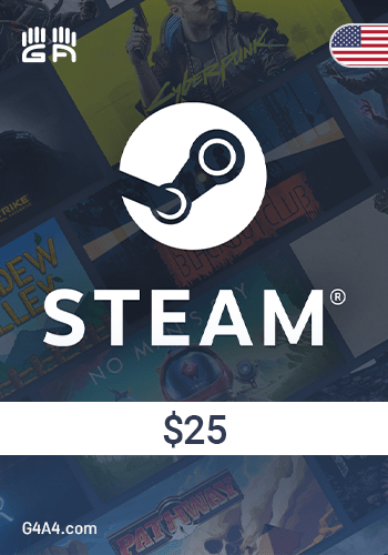 Steam Wallet 25 US