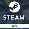Steam Wallet 30 US