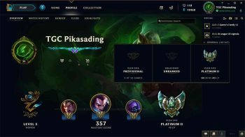 آگهی: اکانت لیگ آف لجندز TGC Pikasading EUW