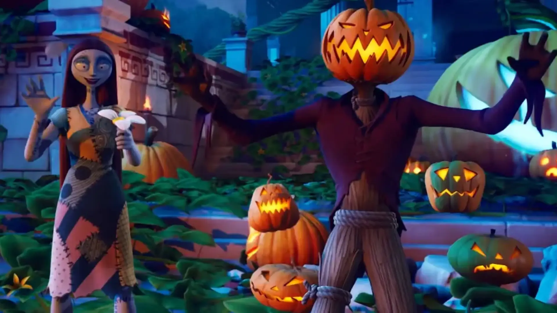 Pumpkin King و Sally در فورتنایت