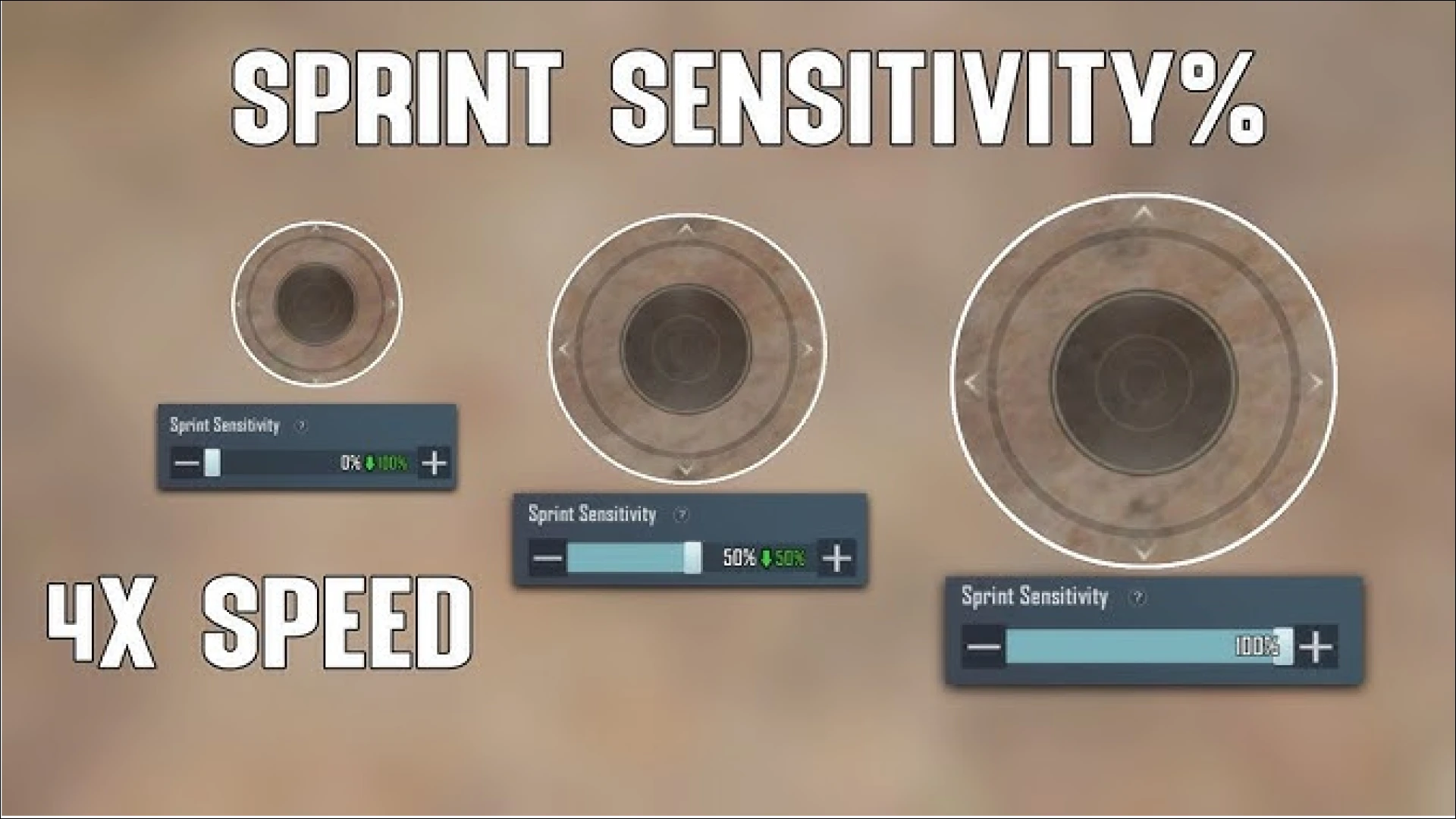 ترفند های پابجی موبایل- sensivity