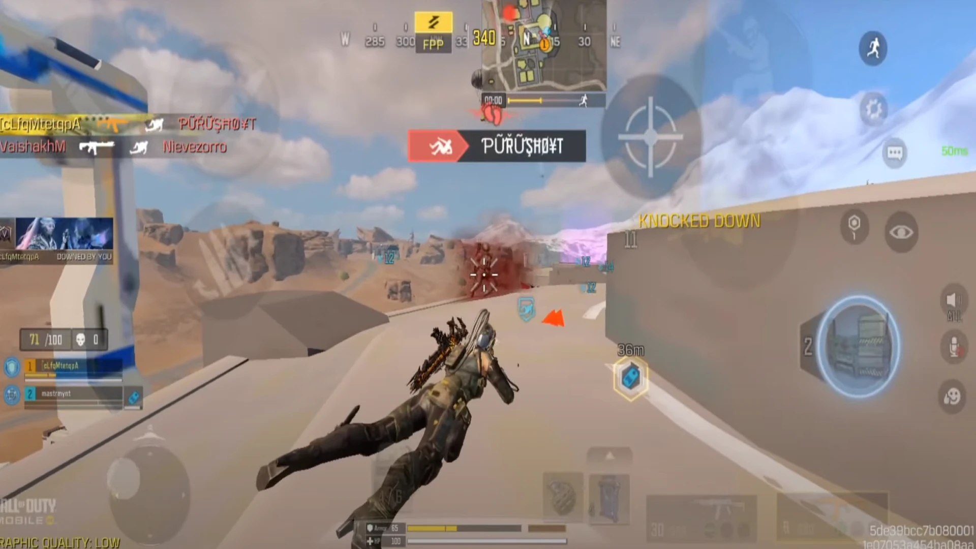 Drop Shot در close range کالاف دیوتی موبایل