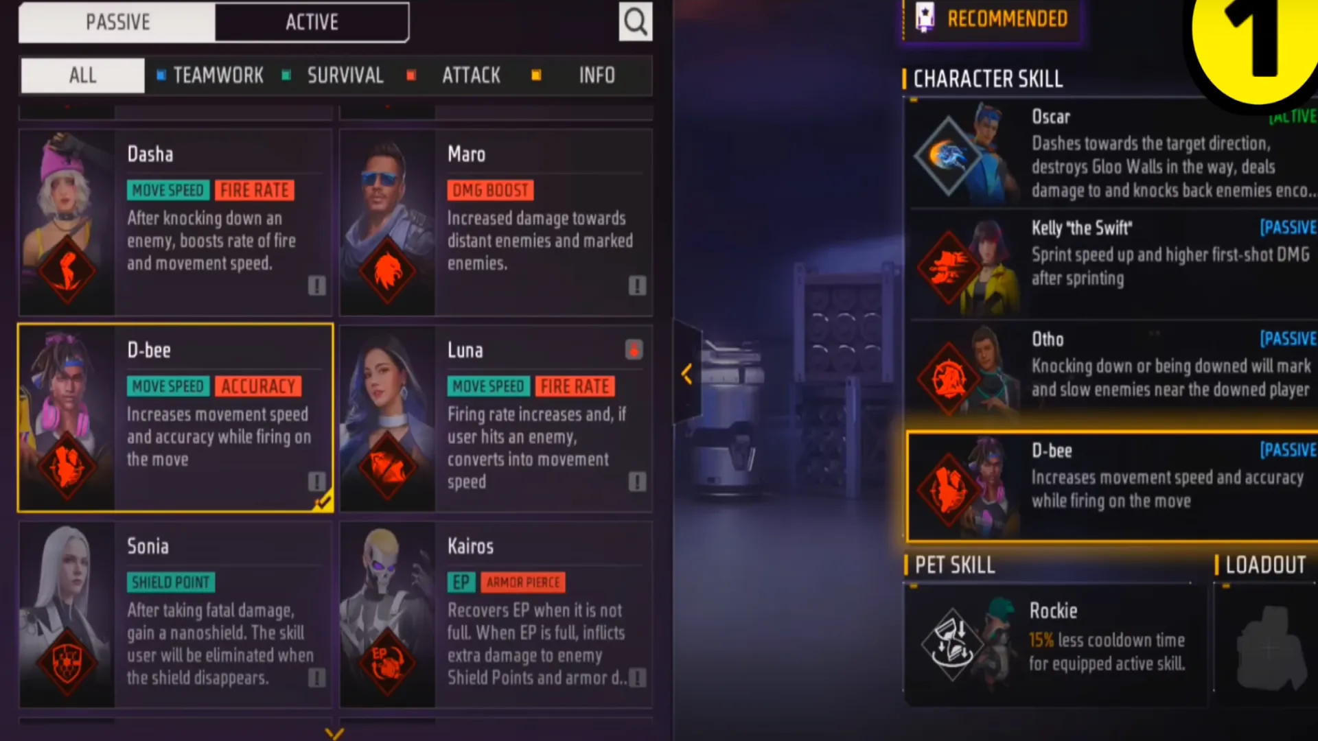 ۵ ترکیب کشنده برای CS Ranked فری فایر 2025 - Oscar + Kelley + Otho + Dbee