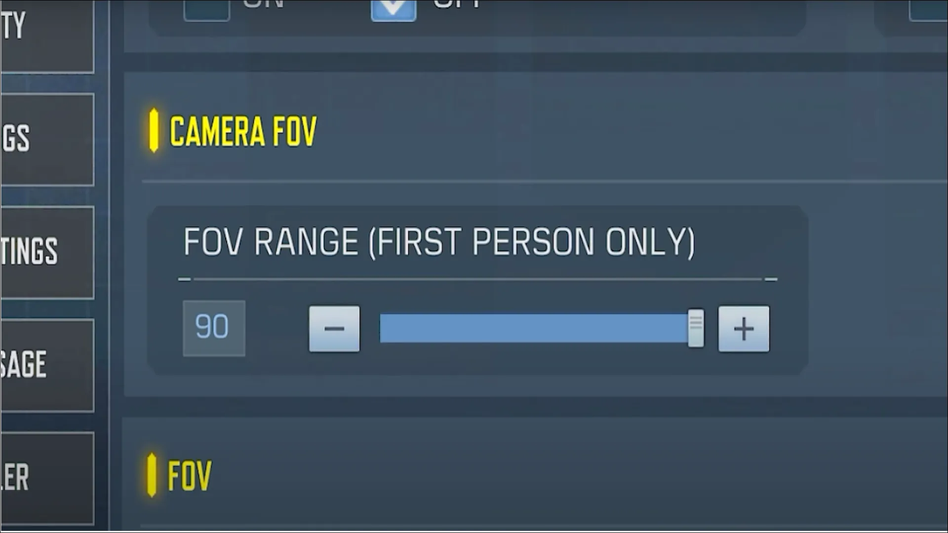 کالاف دیوتی موبایل - fov range