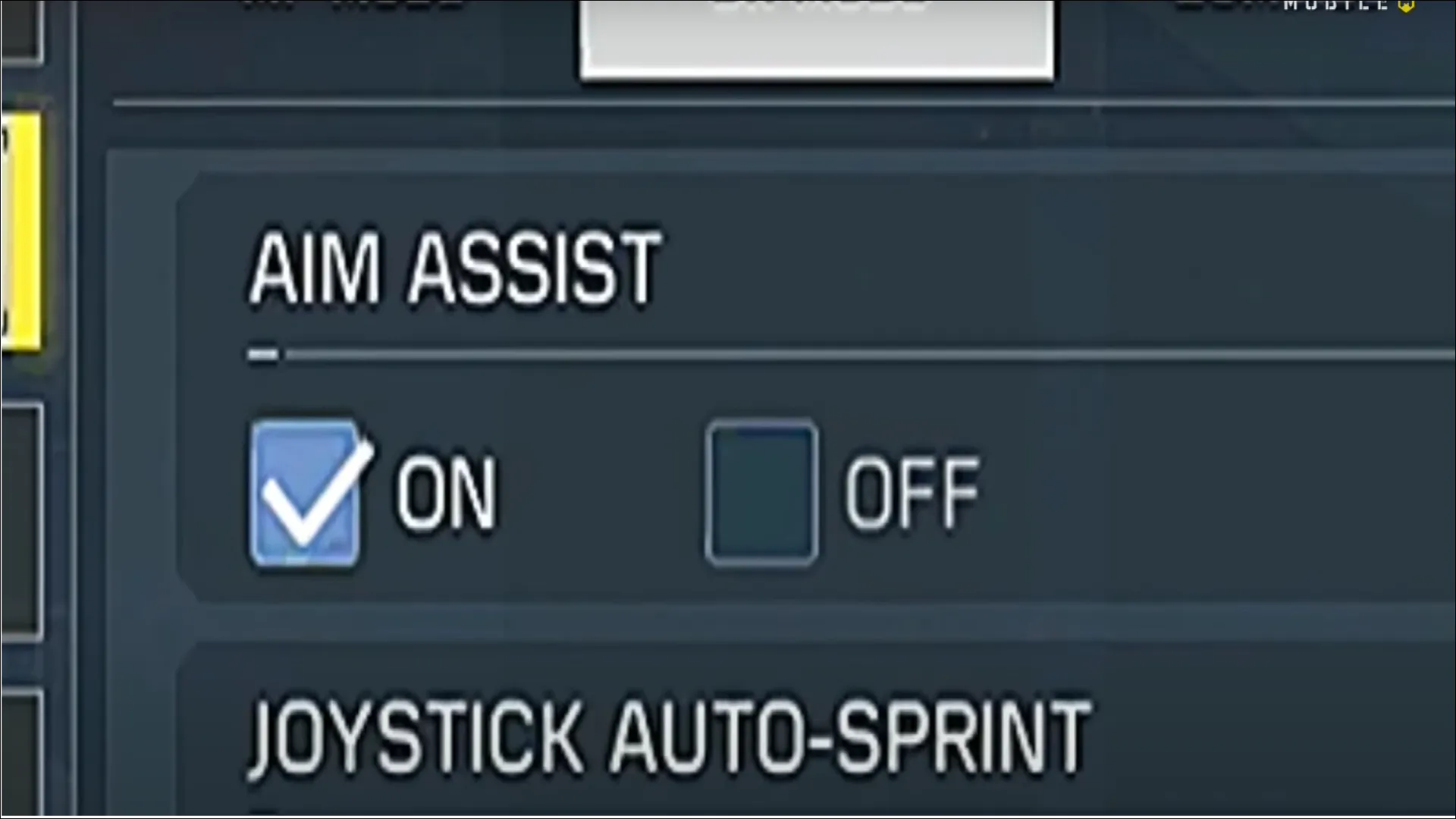 کالاف دیوتی موبایل - aim assist