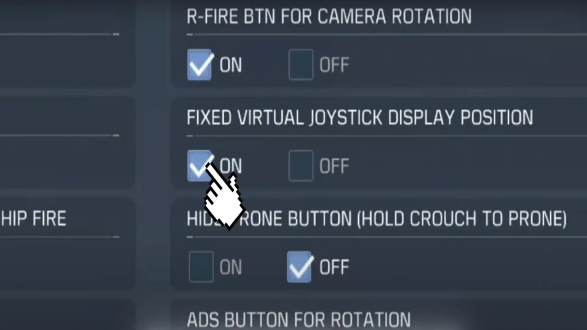 بهترین تنظیمات کالاف دیوتی موبایل - fixed-virtual-display