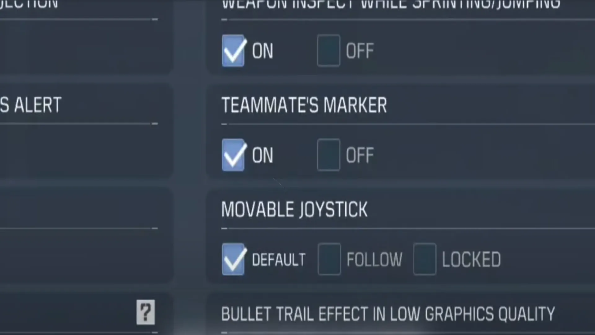 بهترین تنظیمات کالاف دیوتی موبایل - teammates-marker