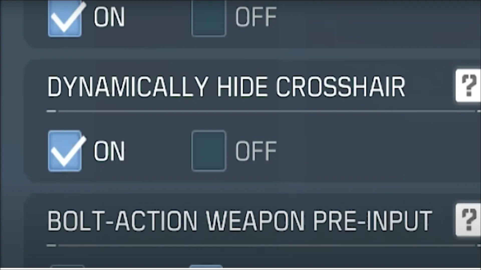 کالاف دیوتی موبایل - dynamically-hide-crosshair
