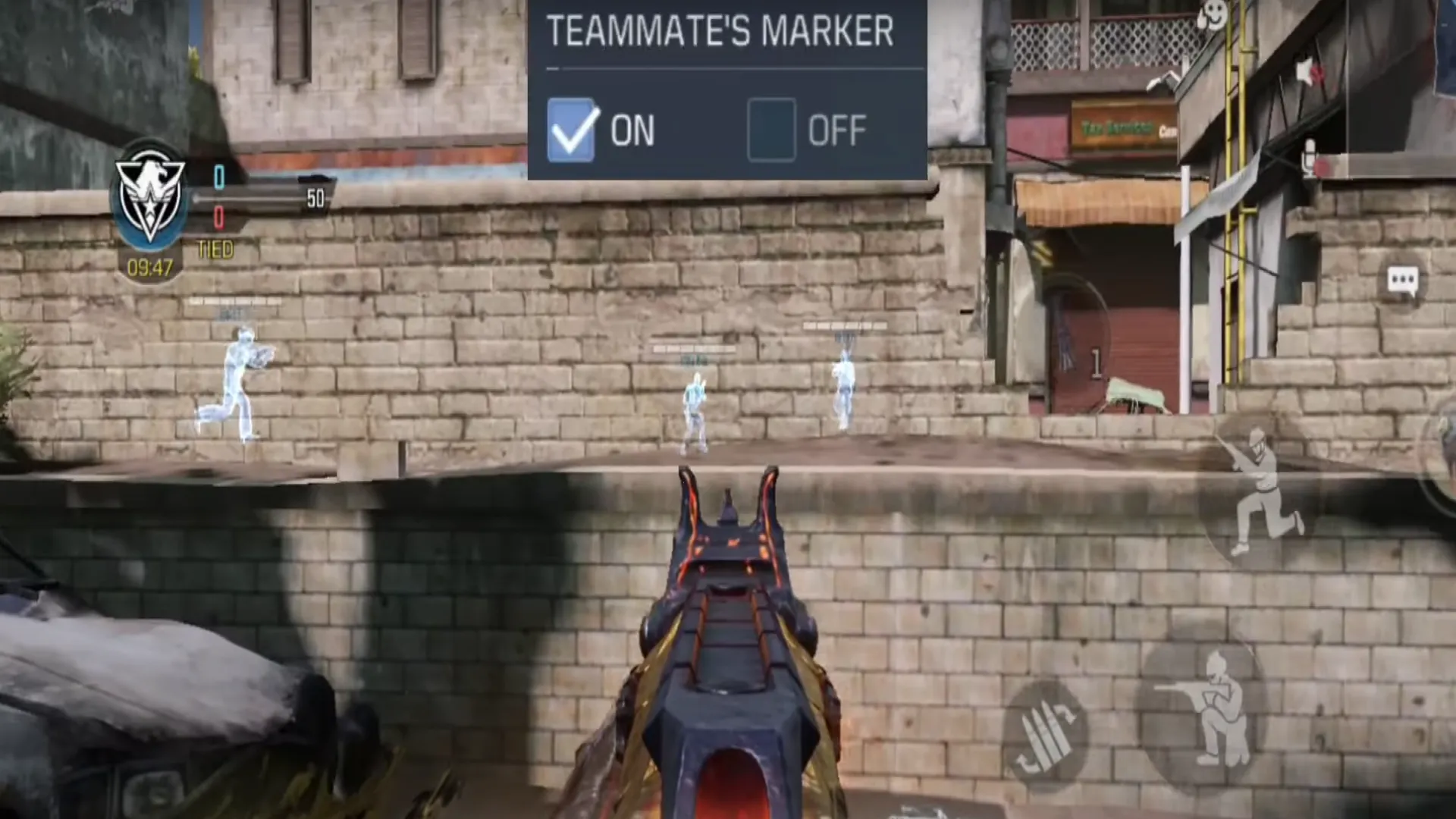بهترین تنظیمات کالاف دیوتی موبایل - تنظیم teammates marker