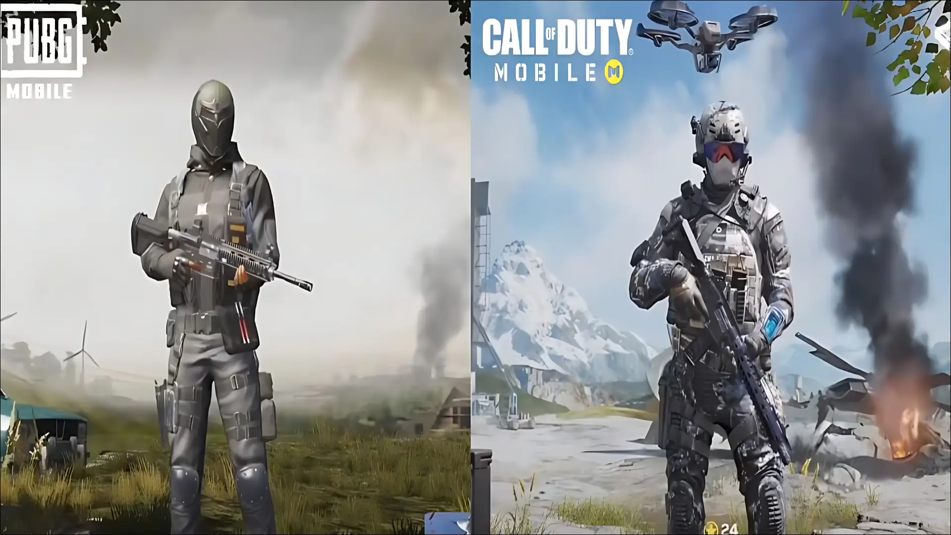 رقابت codm و pubg mobile