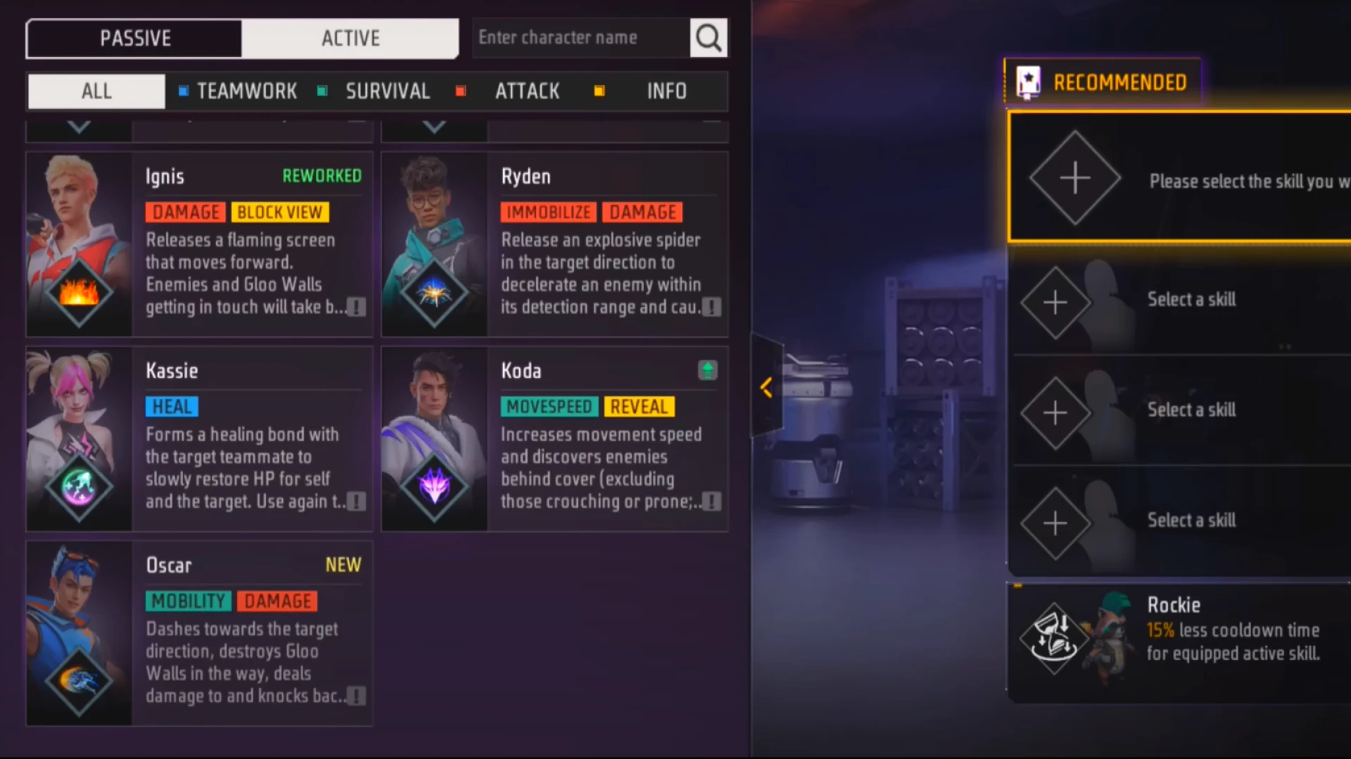 free fire Clash Squad Combination