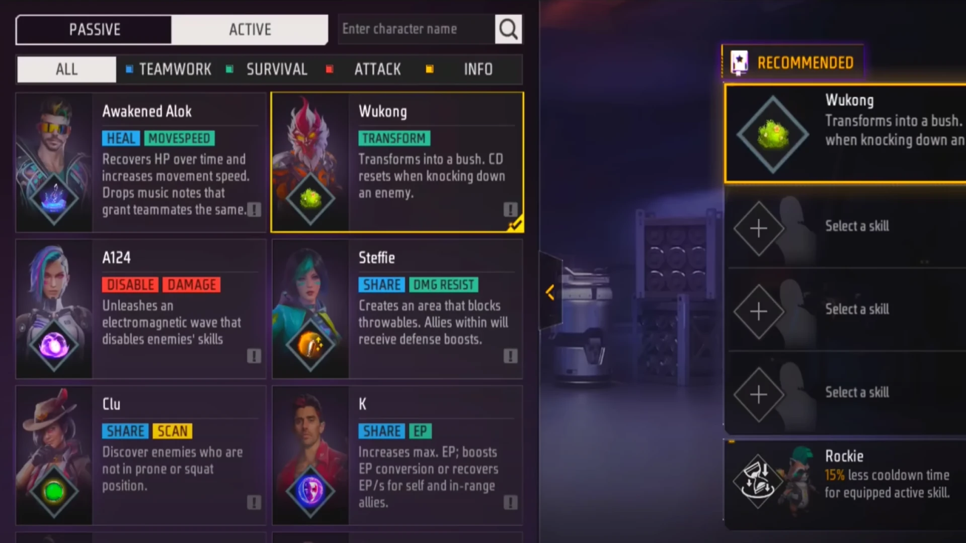 free fire Solo Rank Combination