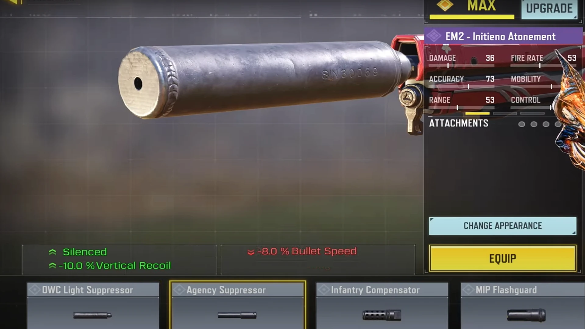 بهترین اتچمنت EM2 - agency suppressor