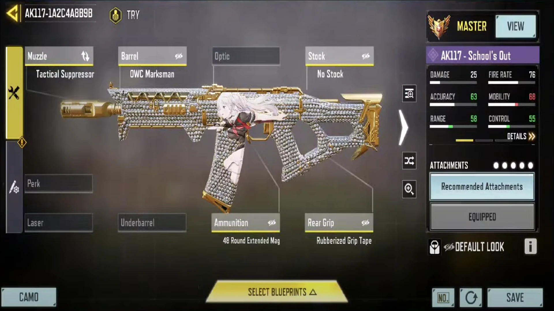 بهترین اسالت رایفل سیزن 5 کالاف دیوتی موبایل - AK-117